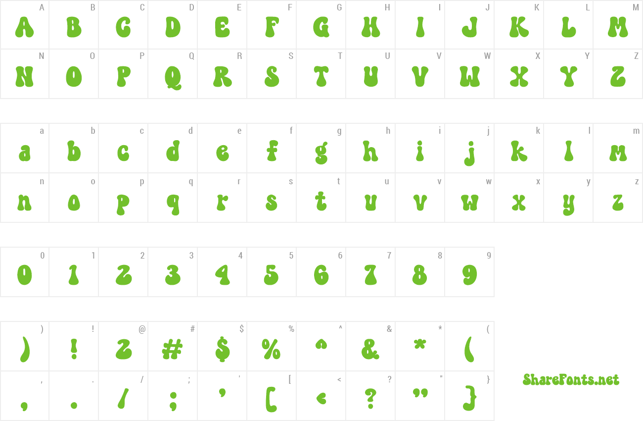 Font Magic Night preview